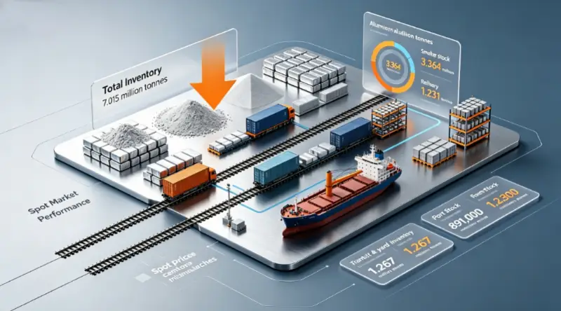 Kleinere prijsstijgingen voor aluminiumoxide: de spotprijzen dalen naarmate de regionale mismatches afnemen.